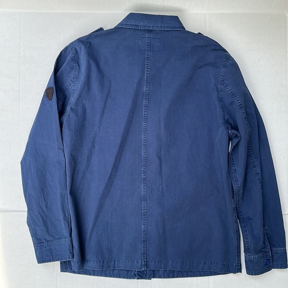 New GUESS Washed Twill Cargo Jacket SZ L - Picture 11 of 12